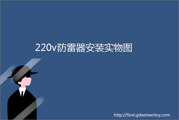 220v防雷器安装实物图